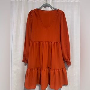 Long Sleeve Smock Dress